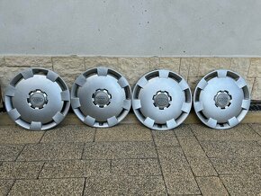 Originální pevné plechové disky + poklice AUDI R16 A8 - 8