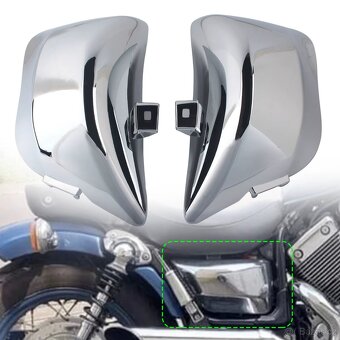 Chrom podsedlové kryty Yamaha XV 750,1100,535 Virago. - 8