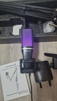 Zealsound a68s-eu usb rgb mikrofon iPhone pc,mac,ps5 - 8