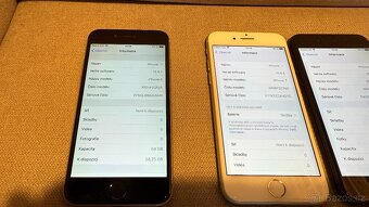 iPhone sbírka mobilů 1ks 6, 2ks 7 a 1ks 8 - 8