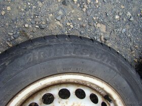 Sada 16" plechových disků 5x120 + zimní pneu Bridgestone - 8