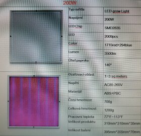 LED Grow Light Full Spectrum Red + Blue Plant Fytolamp . - 8