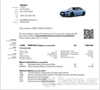 BMW M2 Coupé, 06/2024, 6.000 km, DPH NE - 8