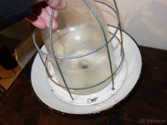 Industriální lampa, závěsná na strop - 8