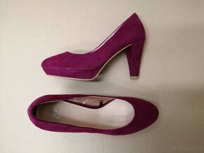 Fialové-fuchsiové lodičky vel.38 - 8