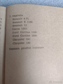 SEŘIZOVÁNÍ MOTORŮ A EL. PŘÍSL. AUTOMOBILŮ, 1970, 72,74 - 8