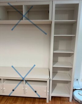 HEMNES VITRÍNA A KNIHOVNA - 8