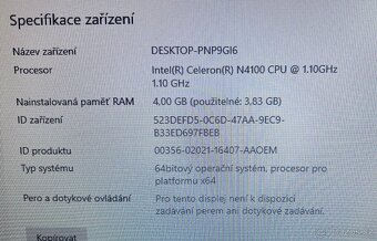 Lenovo Ideapad / Celeron N4100 4-jadro / 4GB RAM / 64GB SSD - 8