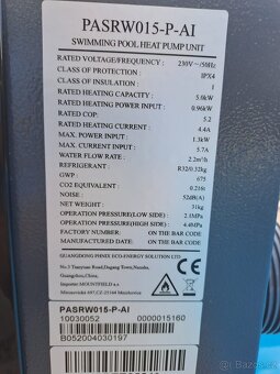 Tepelné čerpadlo Mountfield Azuro 5kW PHNIX - 8