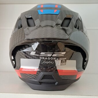 Silniční integrální přilba LS2 DRAGON TRAX Blue Red - 8