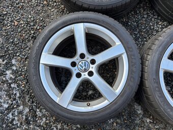 Alu orig letni sada Volkswagen 5x112 7,5J ET50 225/45 R17 - 8