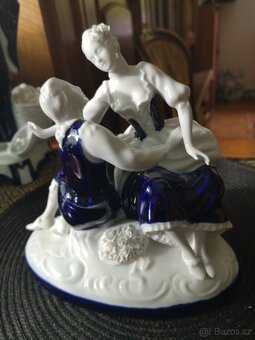 porcelánové sošky krajkové - 8