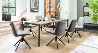 Rozkládací jídelní stůl Shirley – 160+60 cm, přírodní dub - 8