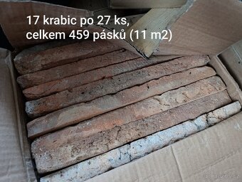 Obkladové cihlové pásky 11 m2 - 8