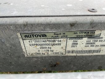 Přepravník aut 2.6Tuny rok 2022Odpočet DPH - 8