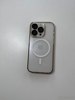 Apple iPhone 15 Pro 128GB Bílý titan TOP STAV - 8