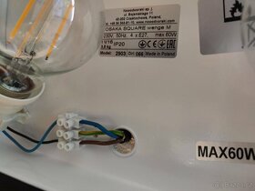 Světlo Osaka square wenge M - 8