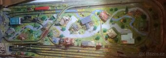 Modelová železnice N 1:160 panel 236x76cm s kolejivem Piko - 8