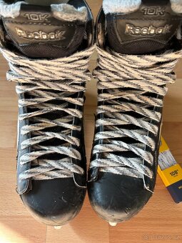 Hokejové brusle reebok + šnúrky howies - 8