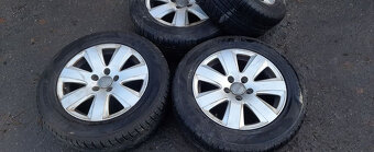 Zimni kola audi a6 4f 225/55 r16 zimni gumy 5x112 - 8