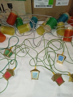 Retro světýlka na vánoční stromeček Lucerničky zn. KOVOTOPOL - 8