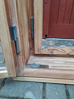 Dřevěné kastlové - špaletové okno 3ks - 8