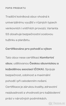 NOVÁ pracovní obuv TROD S3 Velikost 41 - 8