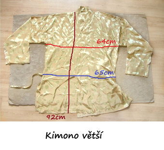 Zlatý saténový orientální set 3ks - 8