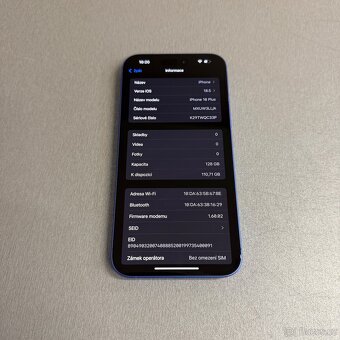 iPhone 16 Plus 128GB, pěkný stav, 12 měsíců záruka - 8