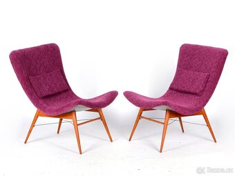 Párová retro křesílka, křesla po renovaci, M. Navrátil, 1965 - 8