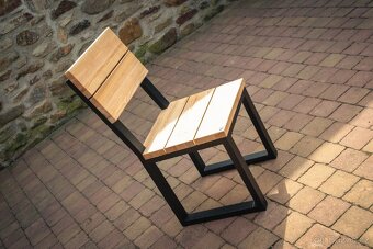 Masivní jidelní set z jasanu (1x stůl, 6x židle) - 8