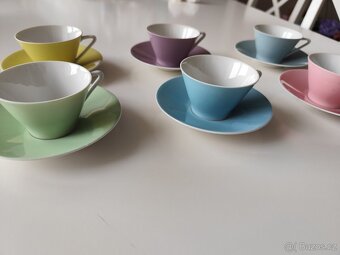 Porcelánové šálky s podšálky Lilien Austria - 8