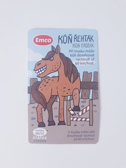 SBĚRATELSKÁ KARTA EMCO • RYPOUŠ • NOSOROŽEC • PAKŮŇ - 8