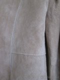 Kožená semišová bunda/sako Esprit, vel. 36/38, barva nude - 8