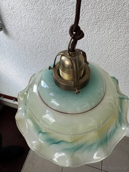 starožitný stahovací lustr lampa-více v inzerátu - 8