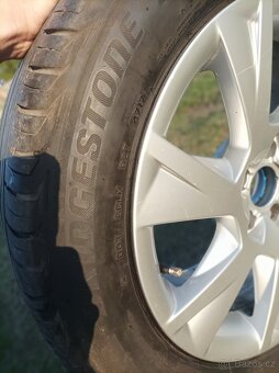 ALU kola 5x112 R17 Audi, vw - letní Bridgestone 215/55/17 - 8