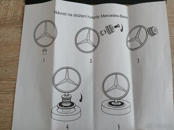 Znak Mercedes Benz - luxusní těžítko - 8