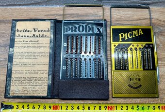 Set 2 ks počítačky kalkulačky mechanické TOP pro sběratele - 8