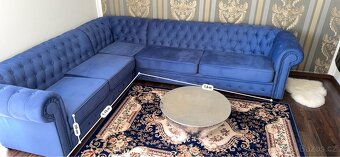 Sedací souprava Chesterfield "L" rohová - 8