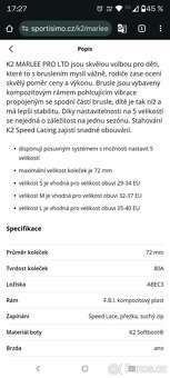 Dětské kolečkové brusle K2 vel.29-34 - 8