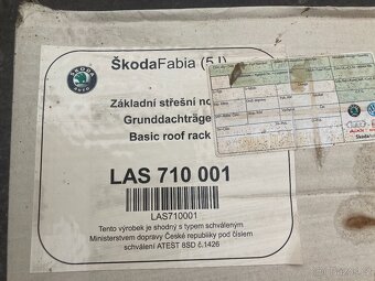 Základní střešní nosič Fabia 2 5J LAS 710 001 - 8