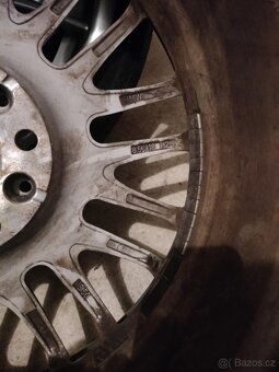 4ks alu disky orig. BMW 5x120 R18 dvojrozmer 7mm letné pneu - 8