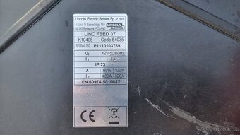 Svař. zdroj Lincoln Electric INVERTEC STT II, podavač LF 37 - 8