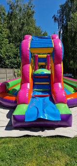 Nafukovací překážková dráha koule BigBallers Wipeout skákací - 8