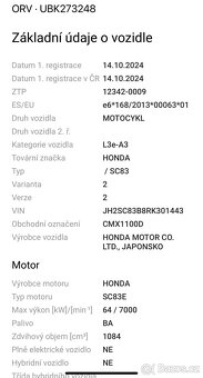 Prodám novou Hondu Rebel 1100 automat - 8