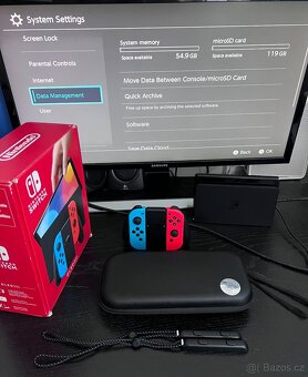 Nintendo Switch OLED v záruce super stav + možné i hry - 8