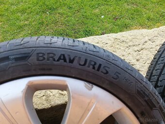 Originál kola Opel 17x7.0 ET 39 + letní pneu 7mm - 8