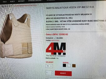 neprůstřelná balistická vesta policie samopal - 8