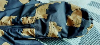 KRÁSNÁ ZIMNÍ NEPROMOKAVÁ KOMBINÉZA S MEDVÍDKAMA - 8