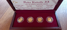 Sada 4 x 3,11g zlatých medailí Doba Rudolfa II. jen 400ks - 8